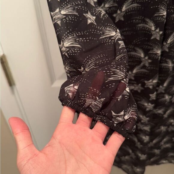 NWT Francesca’s Black and White Shooting Star Patterned Dress Size XS - Picture 10 of 13